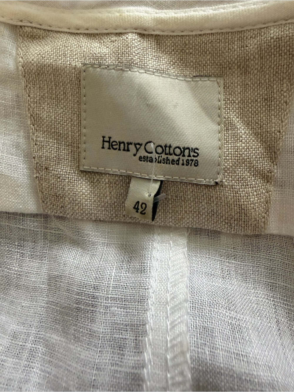 Henry Cottons White 100% Linen Ruffle Pintuck Tunic Shirt Dress Pocket Sz 42 (6) - Picture 6 of 9